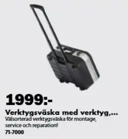 Biltema Verktygsväska med verktyg erbjuda