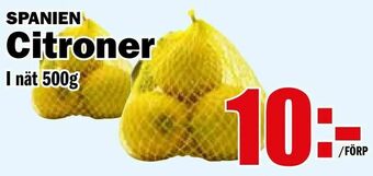 Matdax Citroner erbjuda