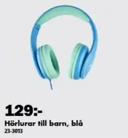 Biltema Hörlurar till barn, blå erbjuda