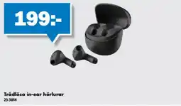 Biltema Trådlösa in-ear hörlurar erbjuda
