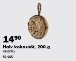 Biltema Halv kokosnöt erbjuda