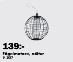 Biltema Fågelmatare, nötter erbjuda