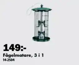 Biltema Fågelmatare, 3 i 1 erbjuda