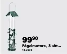 Biltema Fågelmatare, 8 sitt... erbjuda
