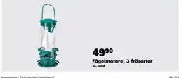Biltema Fågelmatare, 3 frösoter erbjuda