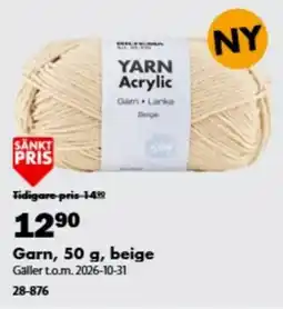 Biltema Yarn Acrylic erbjuda