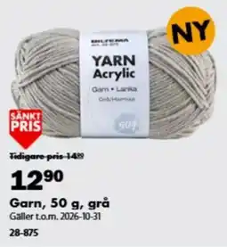 Biltema Biltema yarn acrylic erbjuda