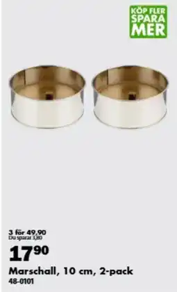 Biltema Marshall, 10 cm, 2-pack erbjuda