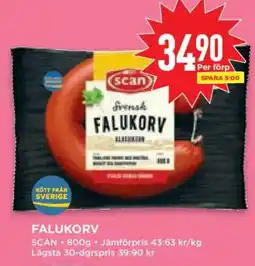 Willys Scan falukorv erbjuda