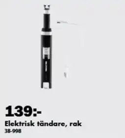 Biltema Elektrisk tändare, rak erbjuda