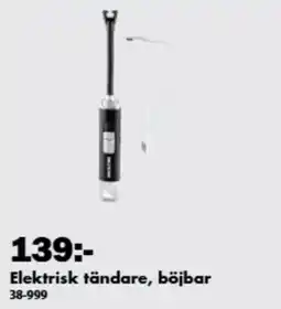 Biltema Elektrisk tändare, böjbar erbjuda