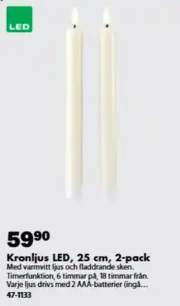 Biltema Kronljus LED erbjuda