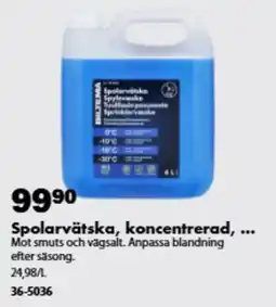 Biltema Biltema spolarvät ska erbjuda