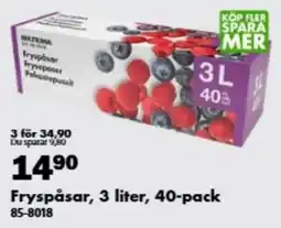 Biltema Ibultema fryspåsar erbjuda