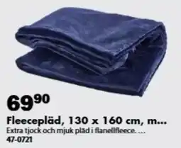 Biltema Fleecepläd erbjuda