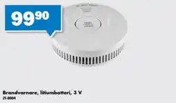 Biltema Brandvarnare, litiumbatteri, 3 V erbjuda