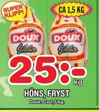 Nya Pulsen Höns, fryst erbjuda