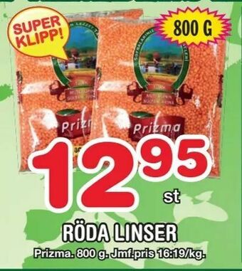 Nya Pulsen Röda linser erbjuda