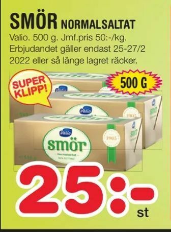 Nya Pulsen Smör erbjuda