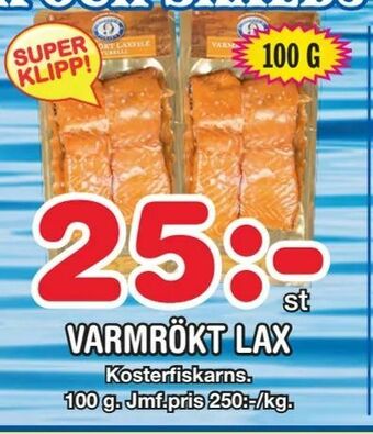Nya Pulsen Varmrökt lax erbjuda