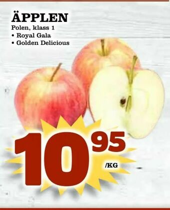 Supergrossen Äpplen erbjuda