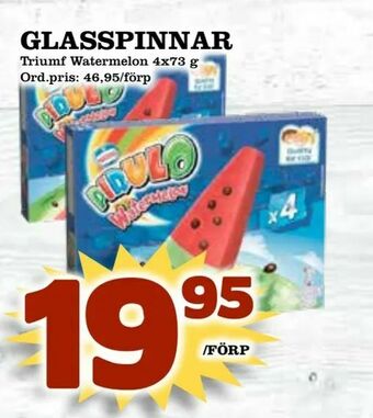 Supergrossen Glasspinnar erbjuda