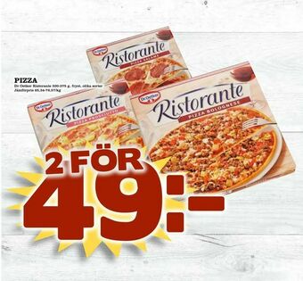 Supergrossen Pizza erbjuda