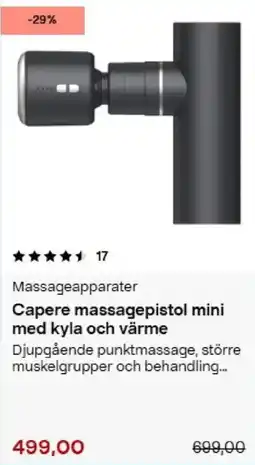 Clas Ohlson Capere massagepistol mini erbjuda