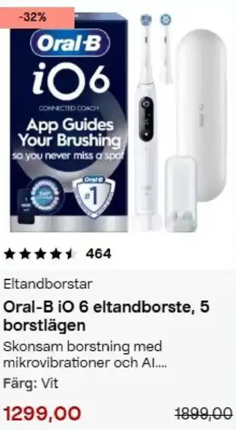 Oral-B iO 6 eltandborste
