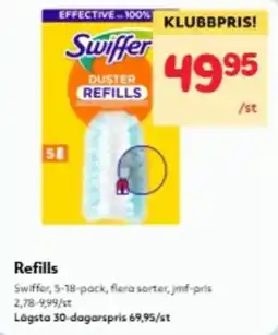 Hemköp Swiffer duster refills erbjuda