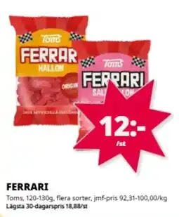 Tempo Toms Ferrari erbjuda