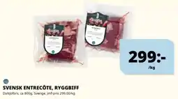 Tempo Dalsjöfors entrecôte ryggbiff erbjuda