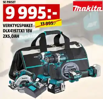 Makita verktygspaket DLX4197TX1 18V