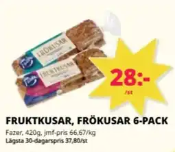 Tempo Fazer fruktusar, frökusar 6-pack erbjuda