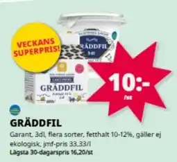 Tempo Gräddfil erbjuda