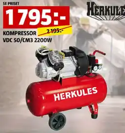 Bauhaus Herkules kompressor vdc 50/cm3 2200w erbjuda