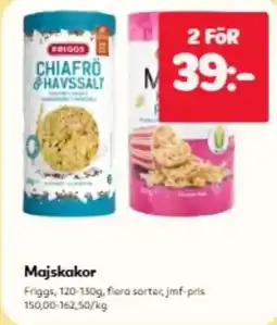 Hemköp Friggs majskakor erbjuda