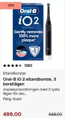 Clas Ohlson Oral-B iO 2 eltandborste erbjuda