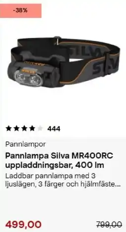 Clas Ohlson Silva pannlampa MR400RC erbjuda