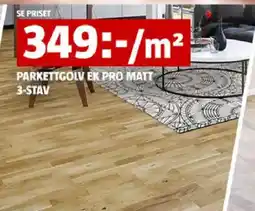 Bauhaus Parkettgolv ek pro matt 3-stav erbjuda