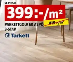 Bauhaus Tarkett parkettgolv ek aspö 3-stav erbjuda