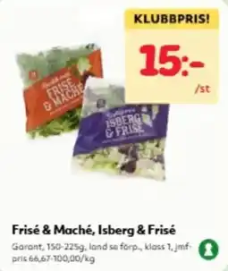 Hemköp Garant Frisé & Maché, Isberg & Frisé erbjuda