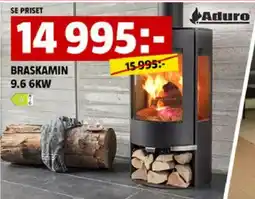 Bauhaus Aduro braskamin 9.6 6kw erbjuda