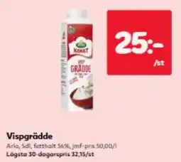 Hemköp Arla vispgrädde erbjuda