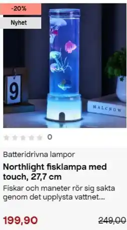 Clas Ohlson Northlight fisklampa med touch erbjuda