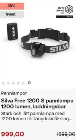 Clas Ohlson Silva Free 1200 S pannlampa erbjuda