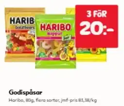 Hemköp Haribo godispåsar erbjuda