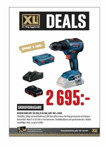 XL-Bygg Blå borr- och skruvdragere erbjuda