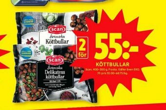ICA Kvantum Scan köttbullar erbjuda