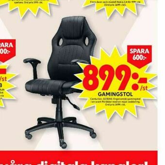ICA Maxi Centurion gamingstol erbjuda